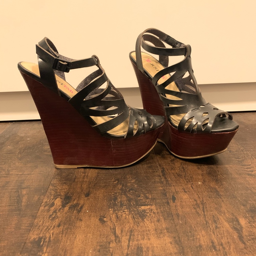 JustFab wedges